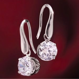 Stauer Rhodium-Finished Sterling Silver Sparkle Fusion Earrings